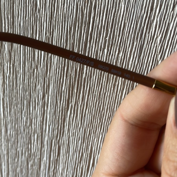 Brown Fendi Promeneye 0402 Gold Retro Oversized Triangle Ff0402s Sunglasses - Picture 4 of 6